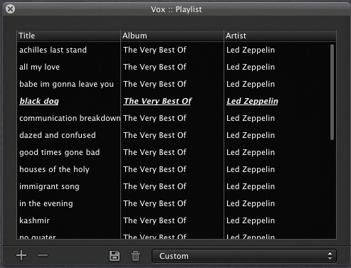 vox for mac playlist