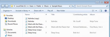 Audio Converter converted songs