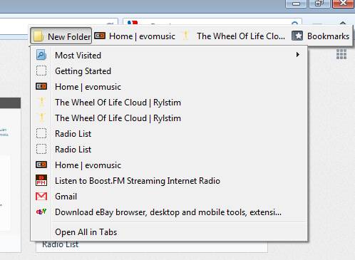 Turn Firefox Toolbars Into Buttons Using Buttonizer Buttonizer bookmarks added