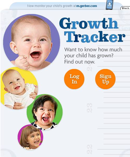 Child Growth Tracker default window