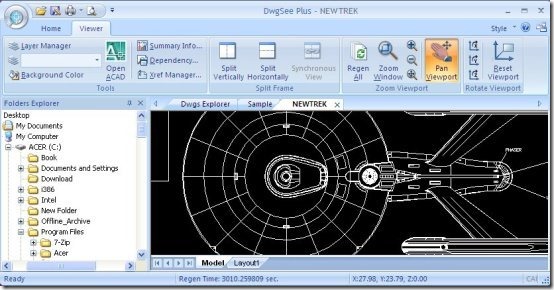 DWGSee Plus interface