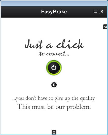 EasyBrake default window