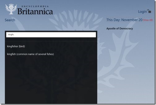 Encyclopedia Britannica App01