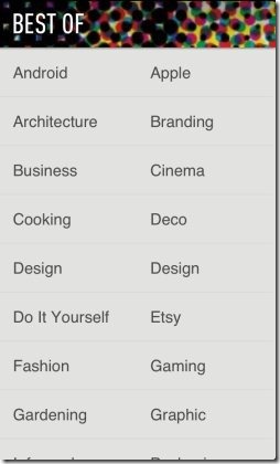 Feedly categories