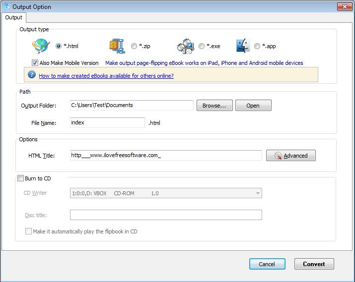 Free Flip Book Creator To Create Flip Books From HTML Documents