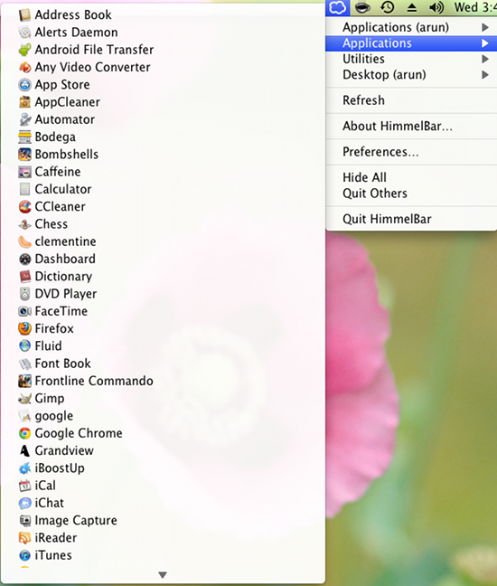 HimmelBar-screenshot-application-launcher-for-mac