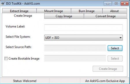 ISO Toolkit to burn ISO image files