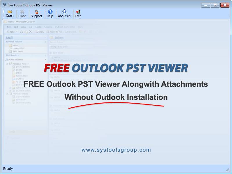 PST Viewer default window