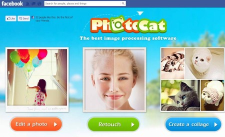 PhotoCat free Facebook photo editing app