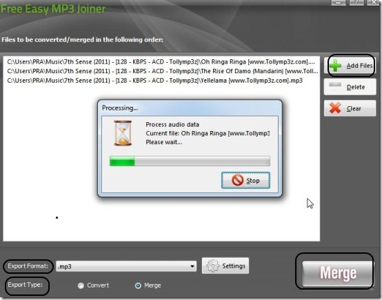 Free Easy MP3 Joiner