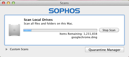 Sophos Home Edition antivirus for mac