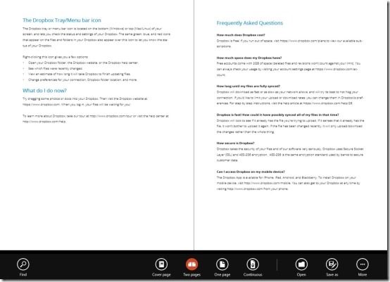 Windows 8 PDF Reader