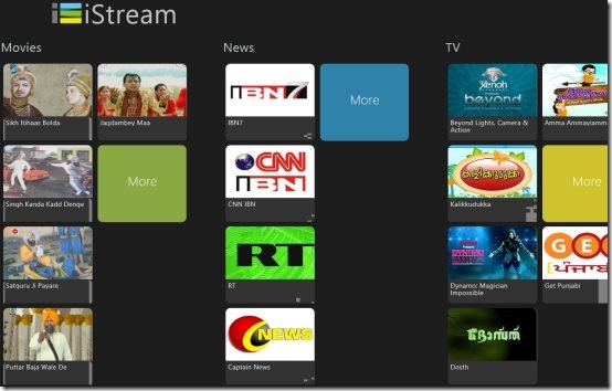 Windows 8 video streaming