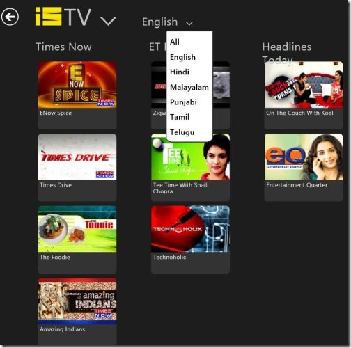 Windows 8 video streaming