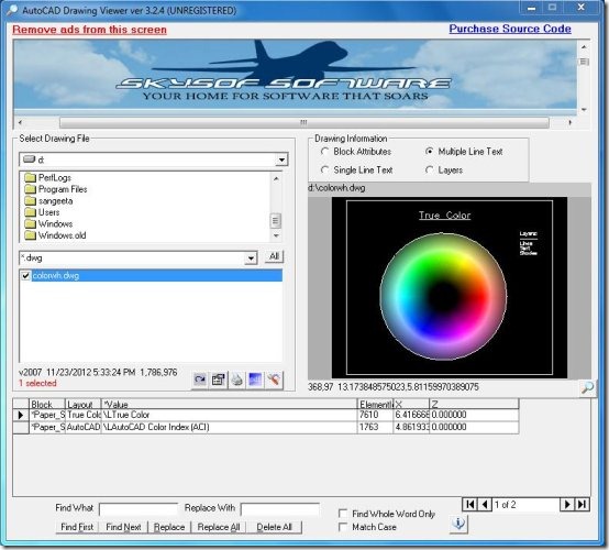 autocad drawing viewer interface