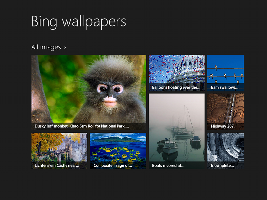 bing wallaper for windows8