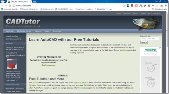 cadtutor interface