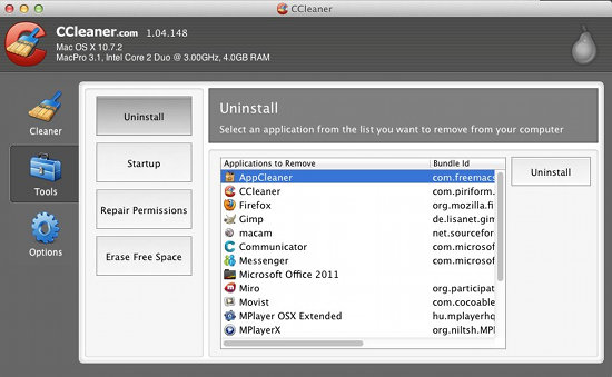ccleaner mac uninstaller for mac