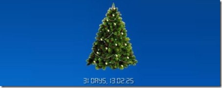 christmas countdown clock interface