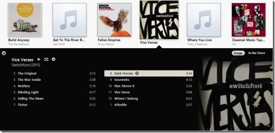 itunes11 album art interface