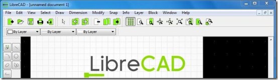 libreCAD interface
