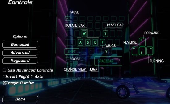 nitronic rush controls