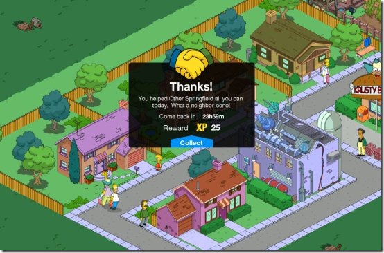 simpsons game neighbor