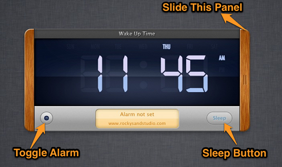 wake up time mac screenshot alarm clock for mac