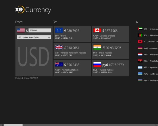 xe currency converter for windows 8 