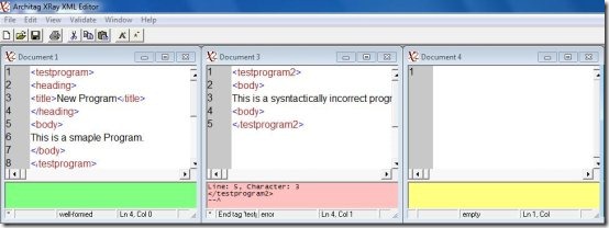 xray free xml editor multiple windows