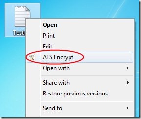 AES Crypt 001 file encryption software