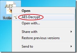 AES Crypt 003 file encryption software