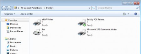 Bullzip Free virtual PDF Printer default window