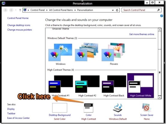 Enable Transparency In Windows 8