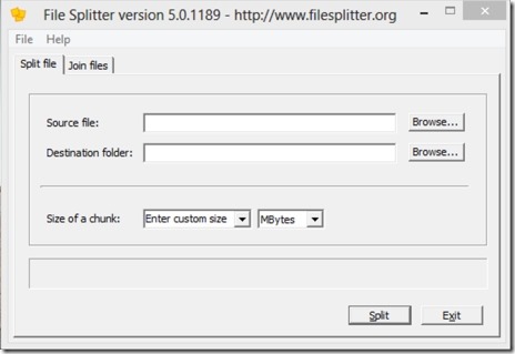 File Splitter 01 split files