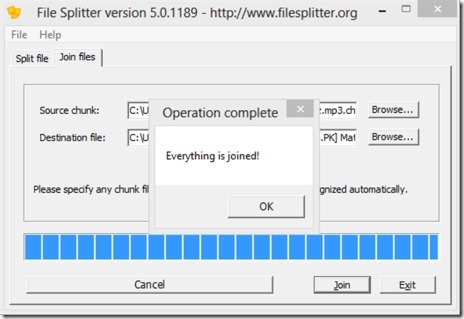 File Splitter 04 split files
