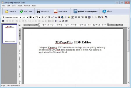 Free PDF Editor defult widnow
