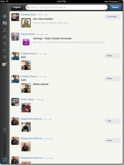 FriendCaster for Facebook