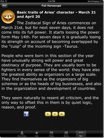 Full Horoscope Traits