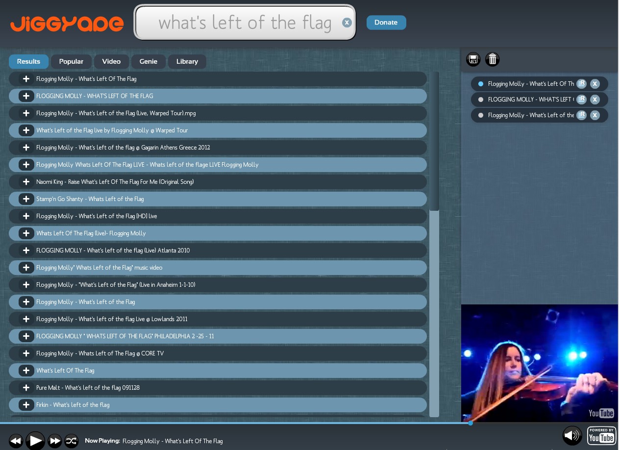 JiggyApe: Free Online YouTube Music Video Playlist Creator And Player