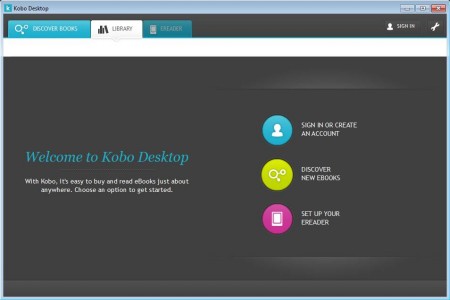 Kobo Desktop free ebook management software