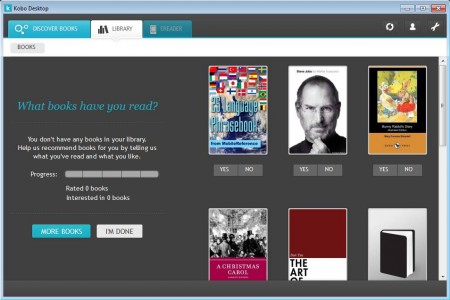 Kobo Desktop first step