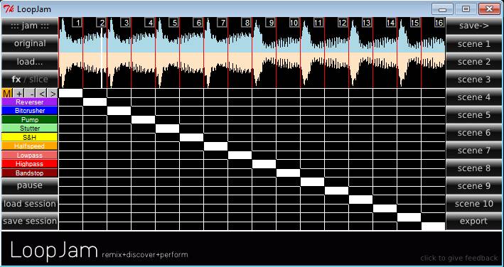 LoopJam default window