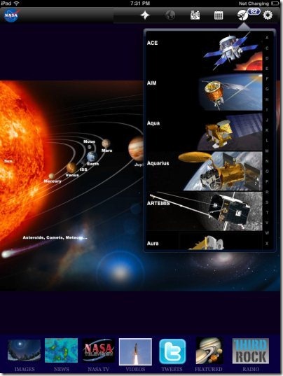 NASA App Satellites