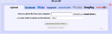 Phixr image uploading