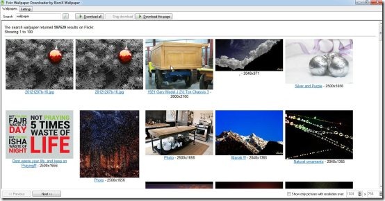 Download desktop wallpapers from Flickr