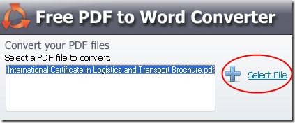 SmartSoft Free PDF To Word Converter 001