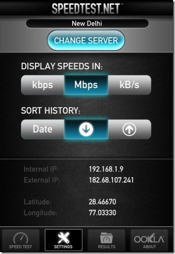 Speedtest.net Units