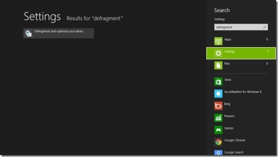 Steps to defragment your drive in Windows 8