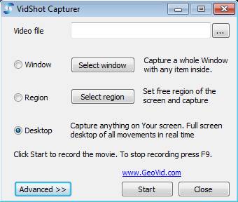 VidShot Capturer Free Screen Capture Software